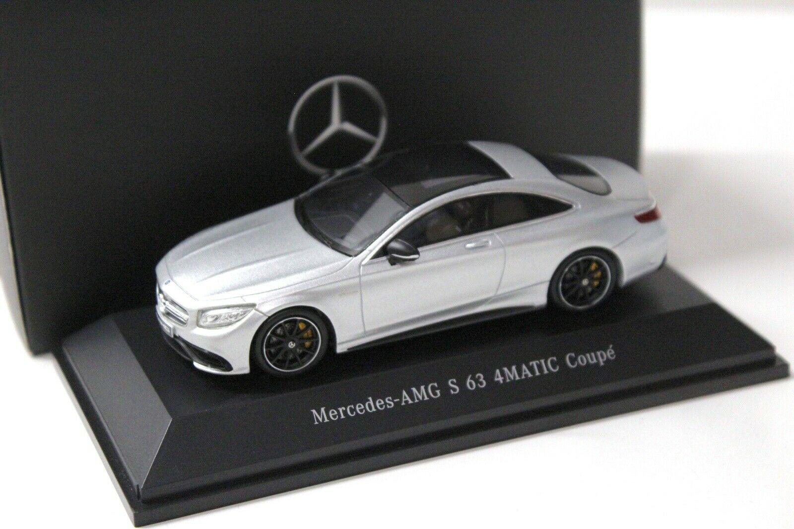 1:43 Spark Mercedes S63 AMG 4Matic Coupe silver DEALER VERSION