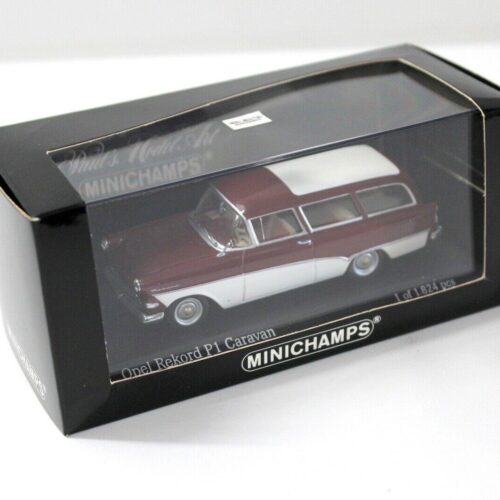 1:43 Minichamps Opel Rekord P1 Caravan Burgunder red