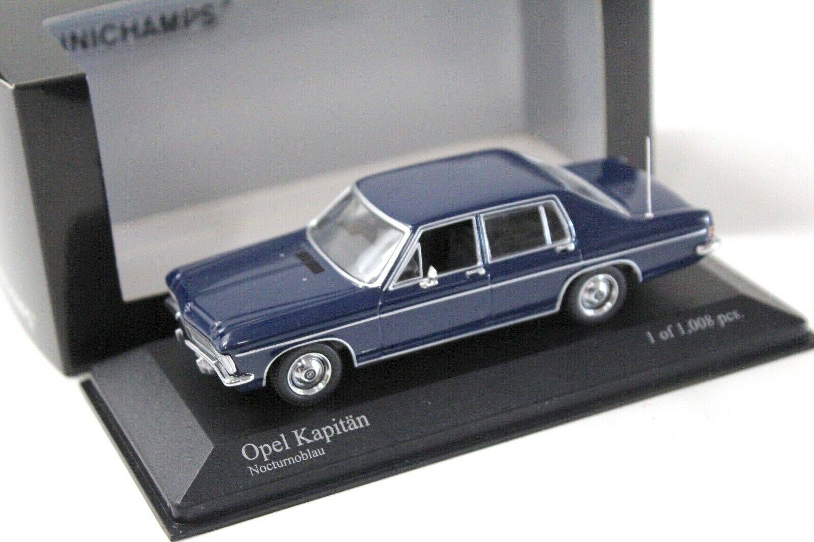 1:43 Minichamps Opel Kapitän Limousine 1969 Nocturno blue