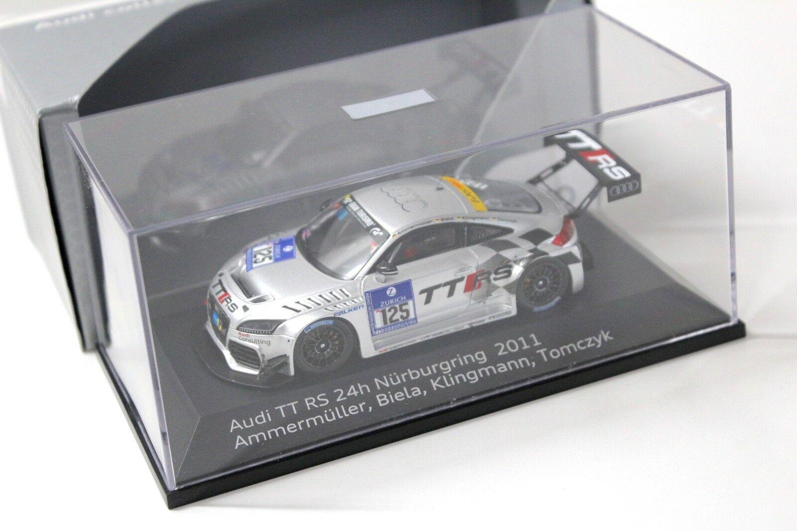 1:43 Spark Audi TT RS 24h Nürburgring 2011 #125 DEALER VERSION