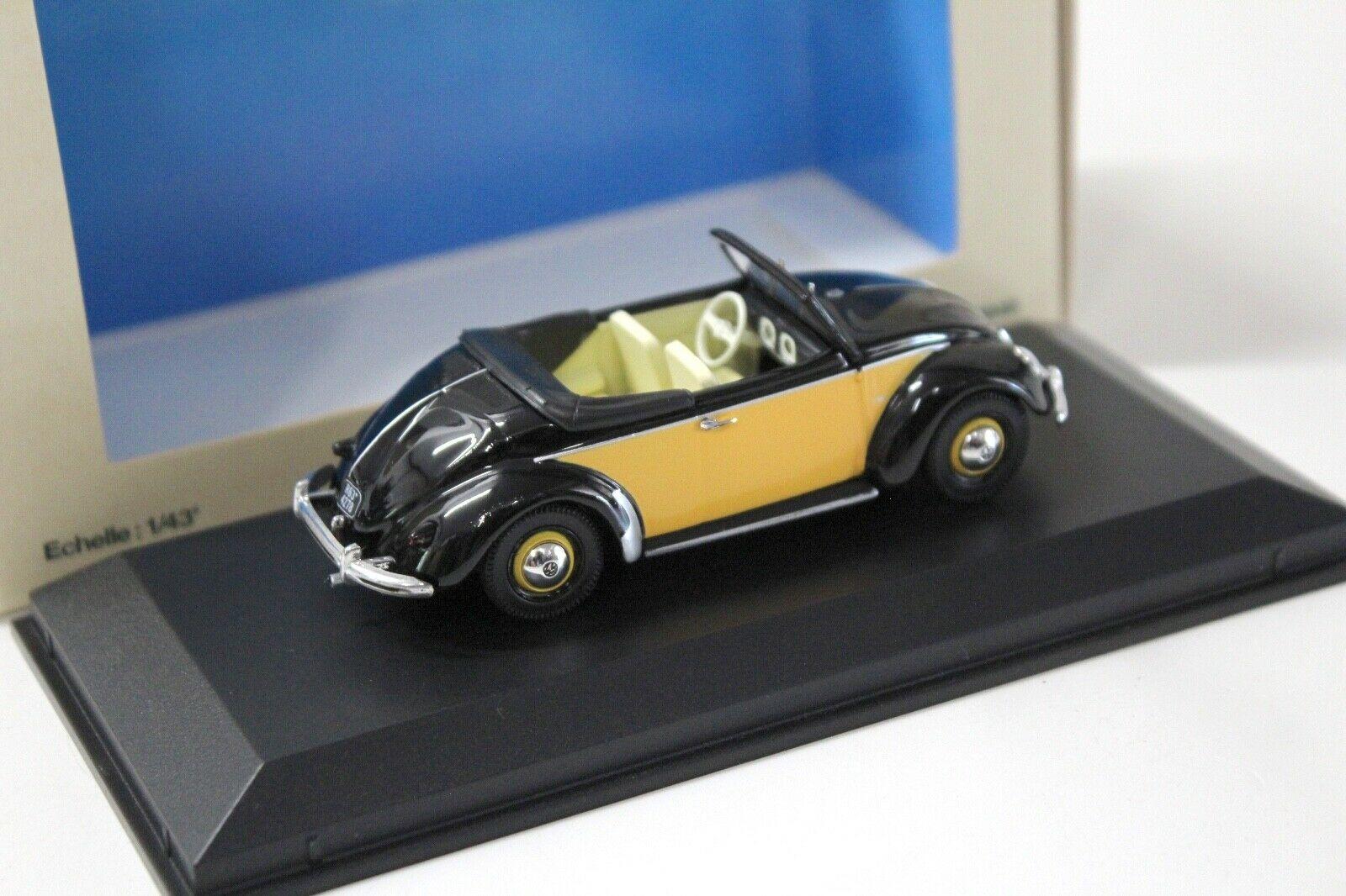 1:43 Norev VW Hebmüller Cabriolet 1949 black/ beige