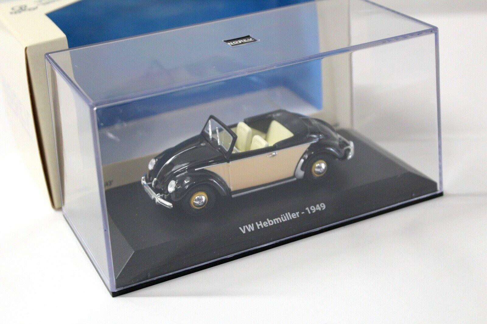 1:43 Norev VW Hebmüller Cabriolet 1949 black/ beige