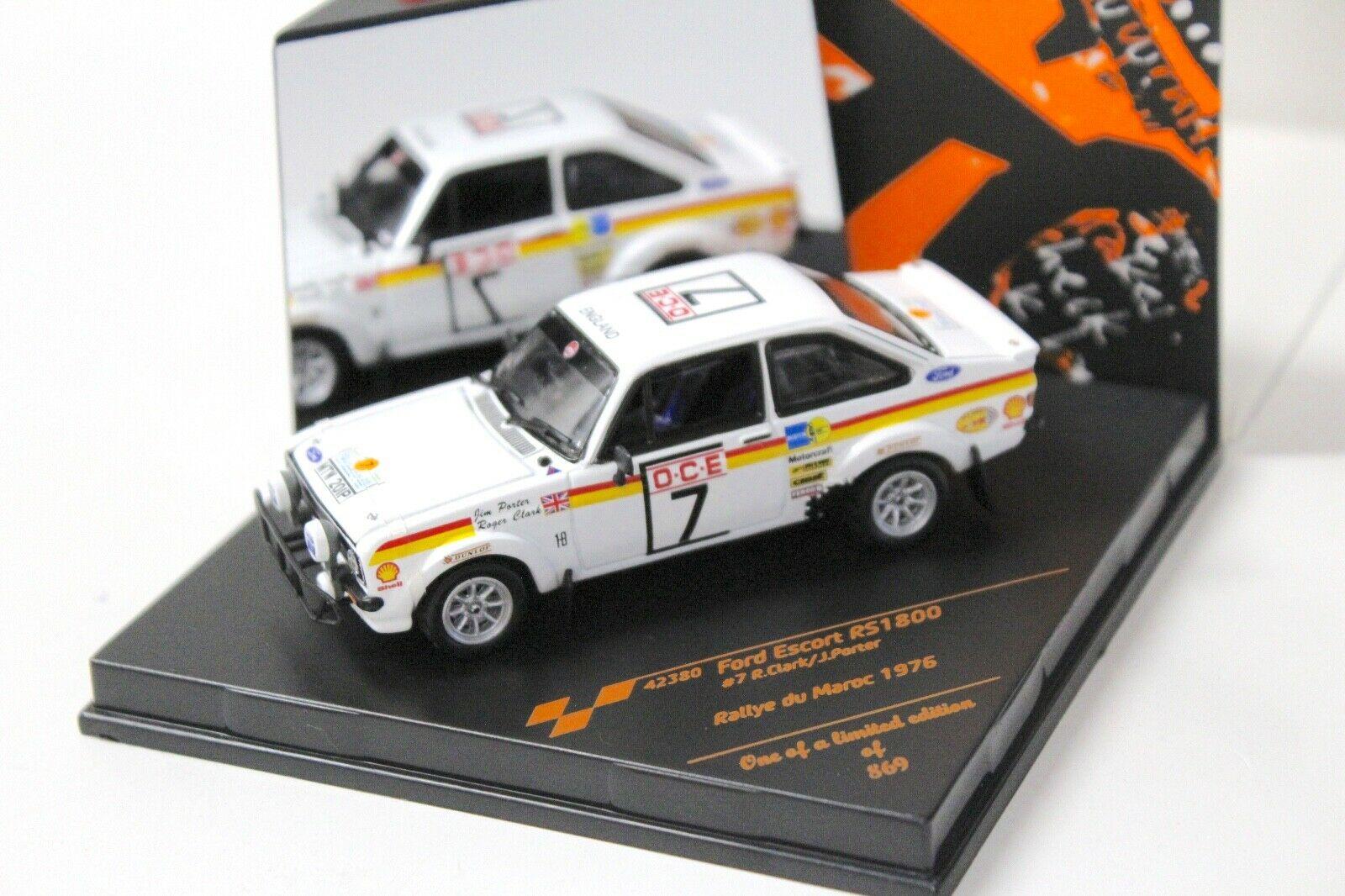 1:43 Vitesse Ford Escort RS1800 #7 Clark Rally du Maroc