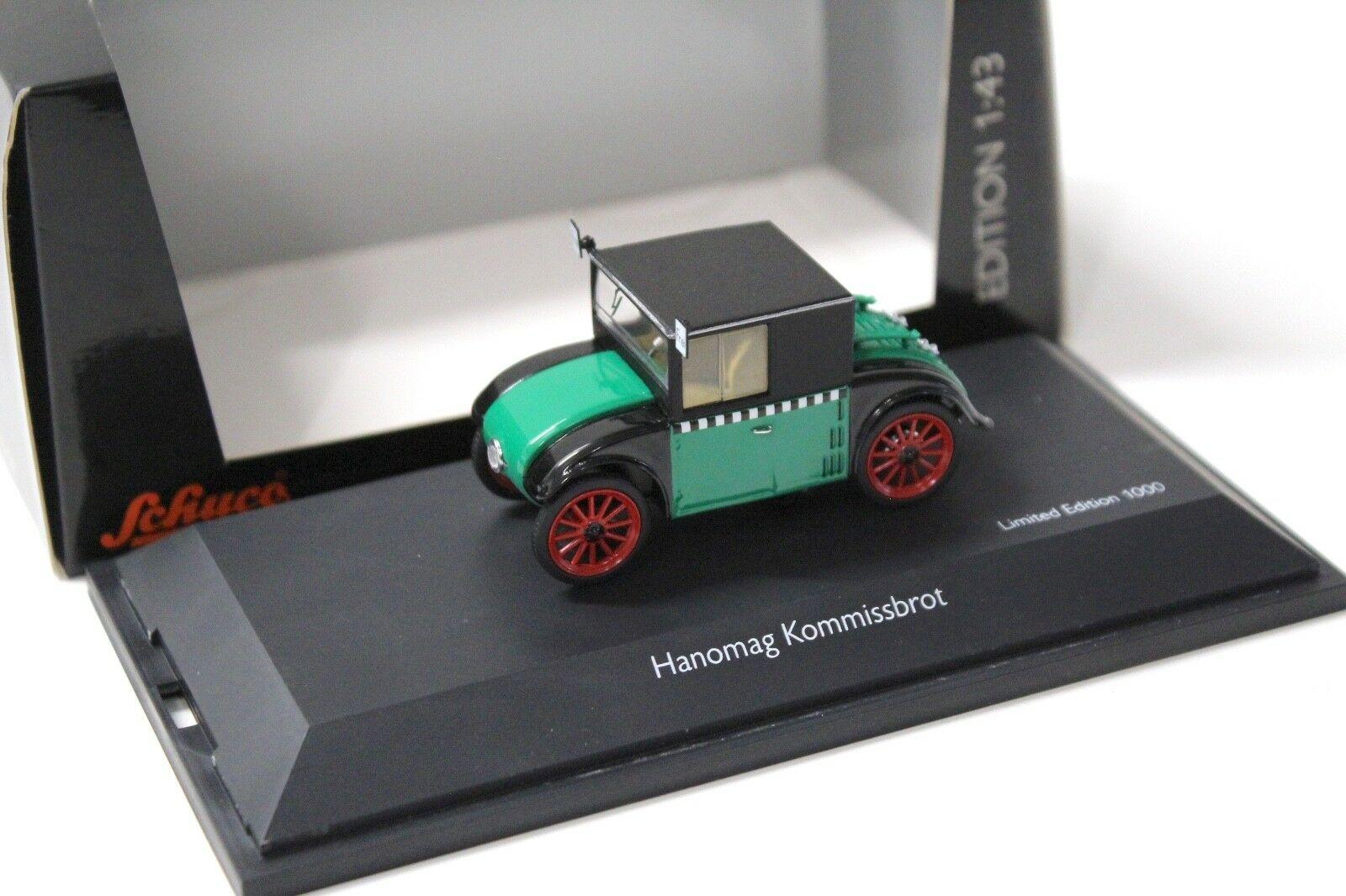 ID 36346 orig.jpg 1:43 Schuco Hanomag Kommissbrot "TAXI" green/ black