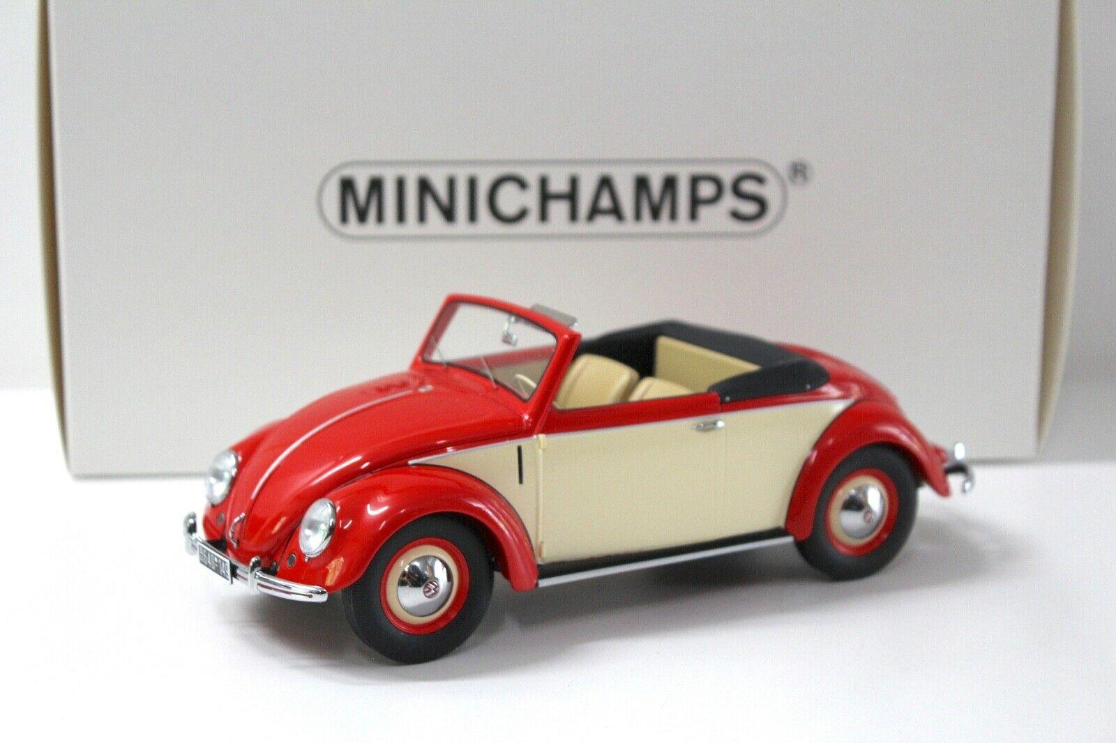 1:18 Minichamps VW 1200 Hebmüller Convertible 1949 red