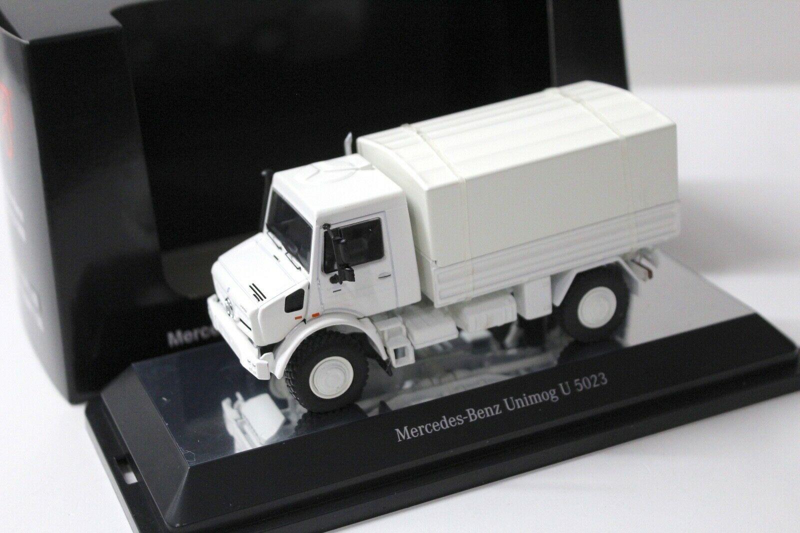 1:50 NZG Mercedes Unimog U5000 Plane white
