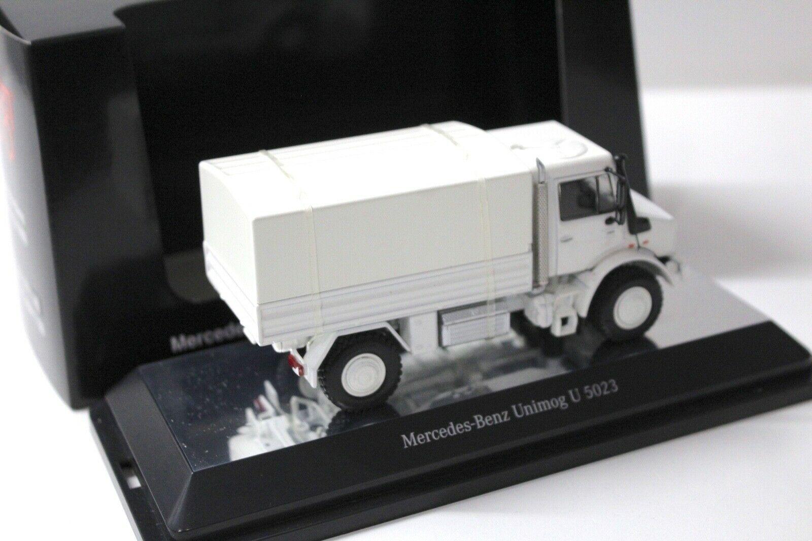 1:50 NZG Mercedes Unimog U5000 Plane white