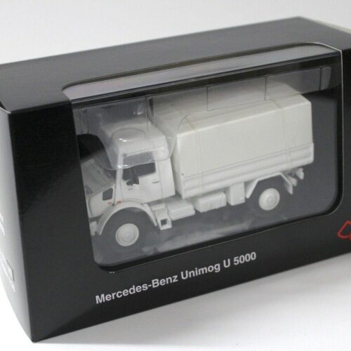 1:50 NZG Mercedes Unimog U5000 Plane white