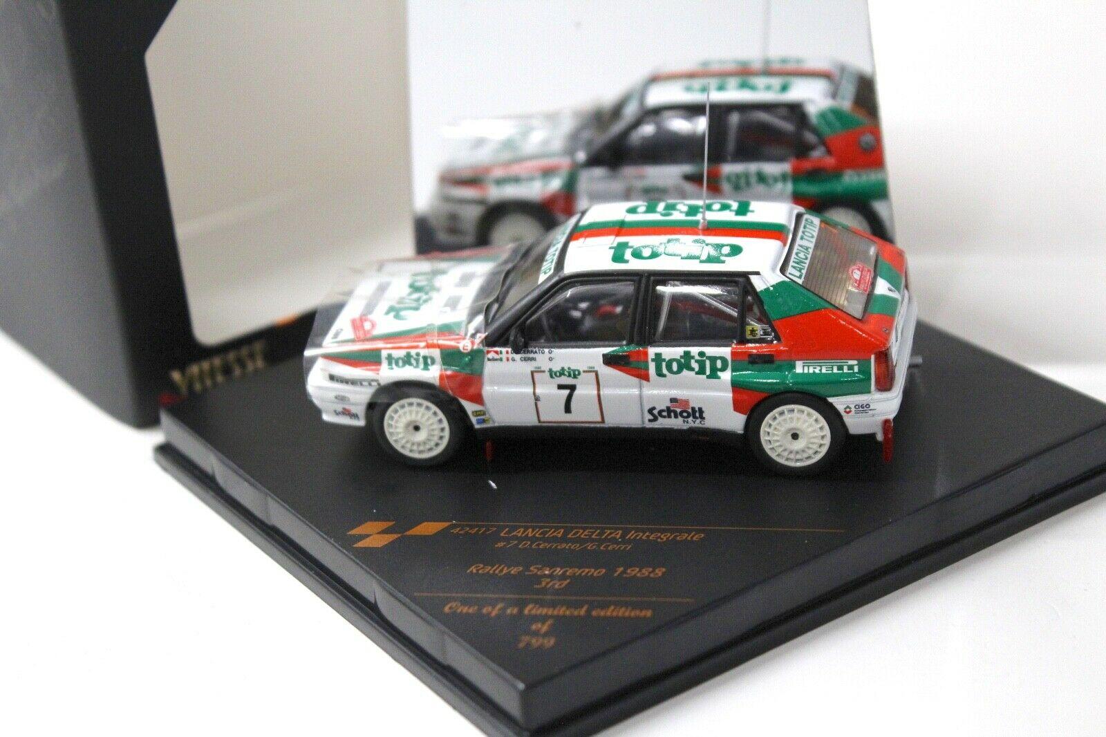 1:43 Vitesse Lancia Delta Integrale Rally Sanremo #7 TOTIP