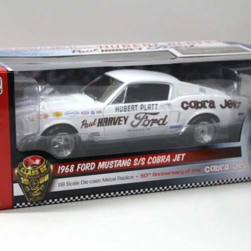 1:18 Auto World Ford Mustang S/S Cobra Jet Hubert Platt white - Image 4