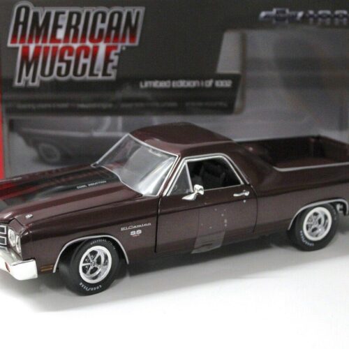 1:18 Auto World Chevrolet El Camino SS 1970 dark red