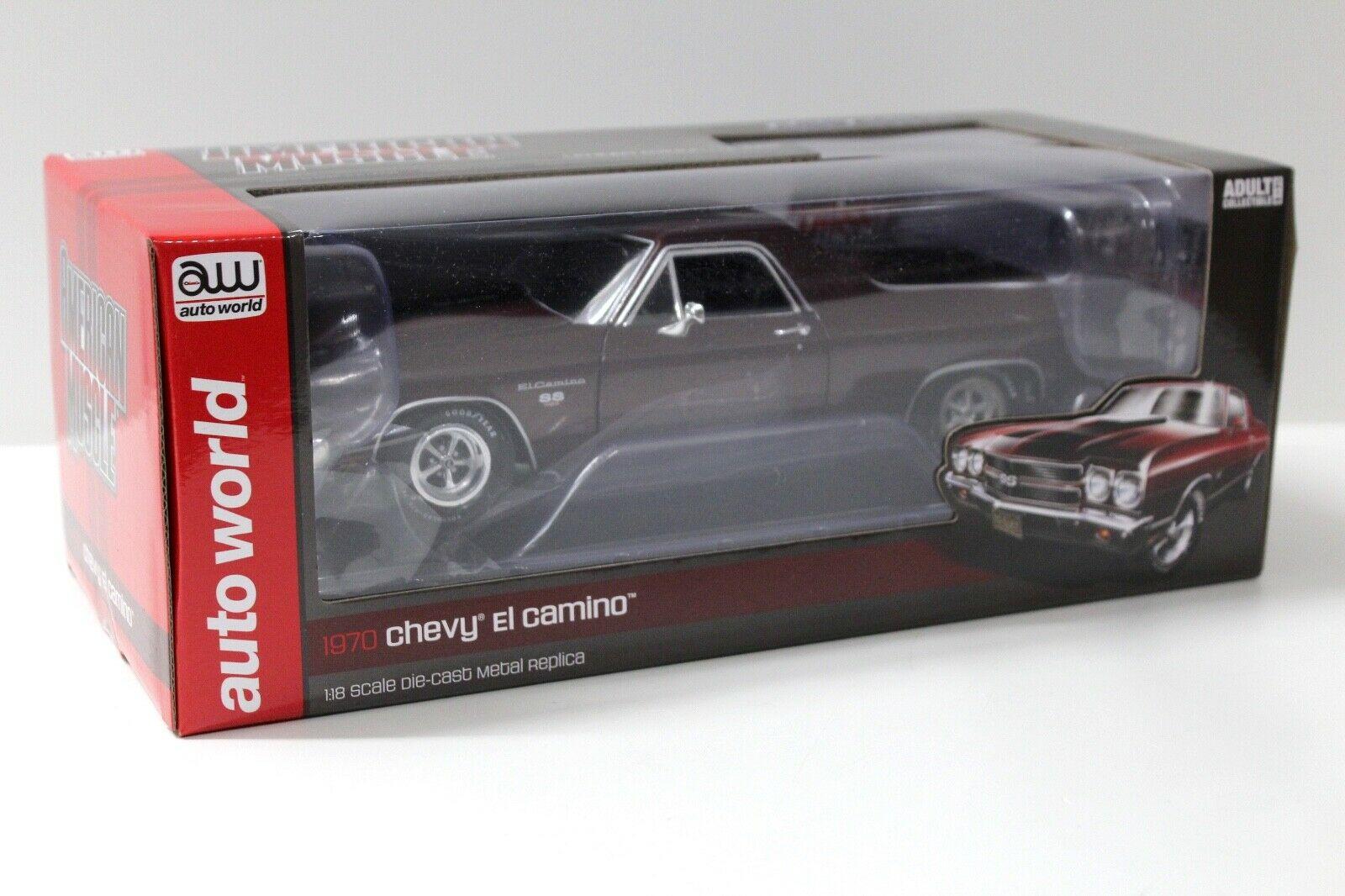 1:18 Auto World Chevrolet El Camino SS 1970 dark red