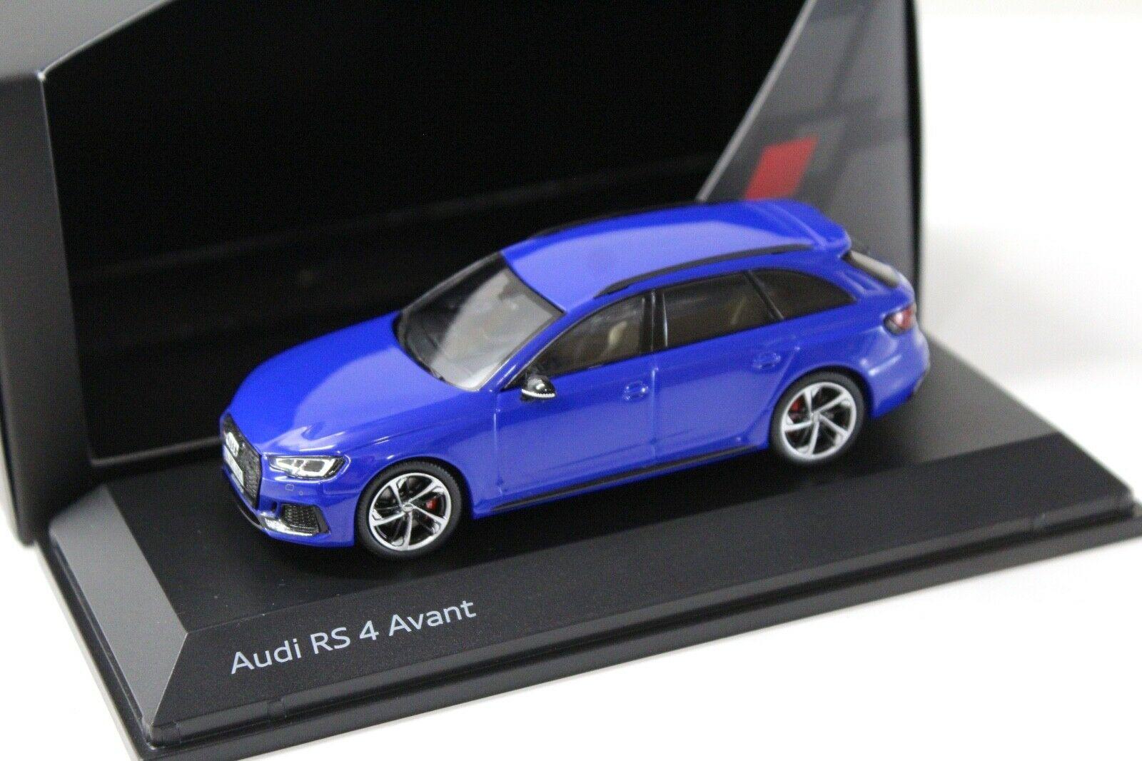 1:43 Spark Audi RS4 Avant B9 Nogaro blue DEALER VERSION