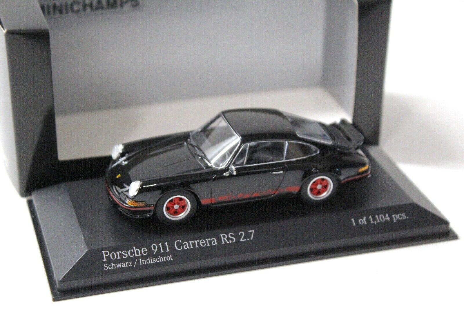 1:43 Minichamps Porsche 911 Carrera RS 2.7 black/ red