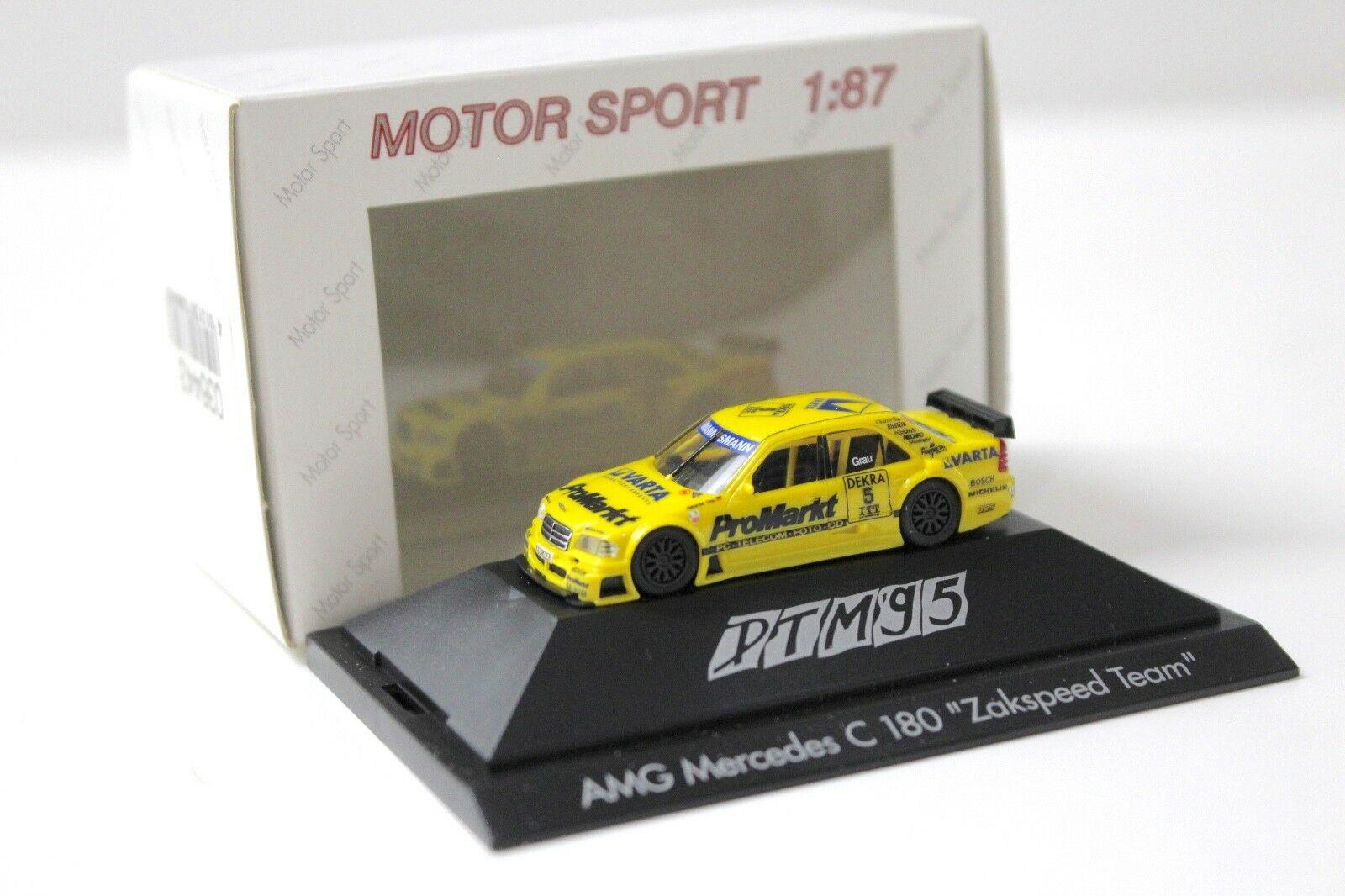 ID 40702 orig.jpg 1:87 Herpa AMG Mercedes C180 ZAKSPEED ProMarkt Grau #5