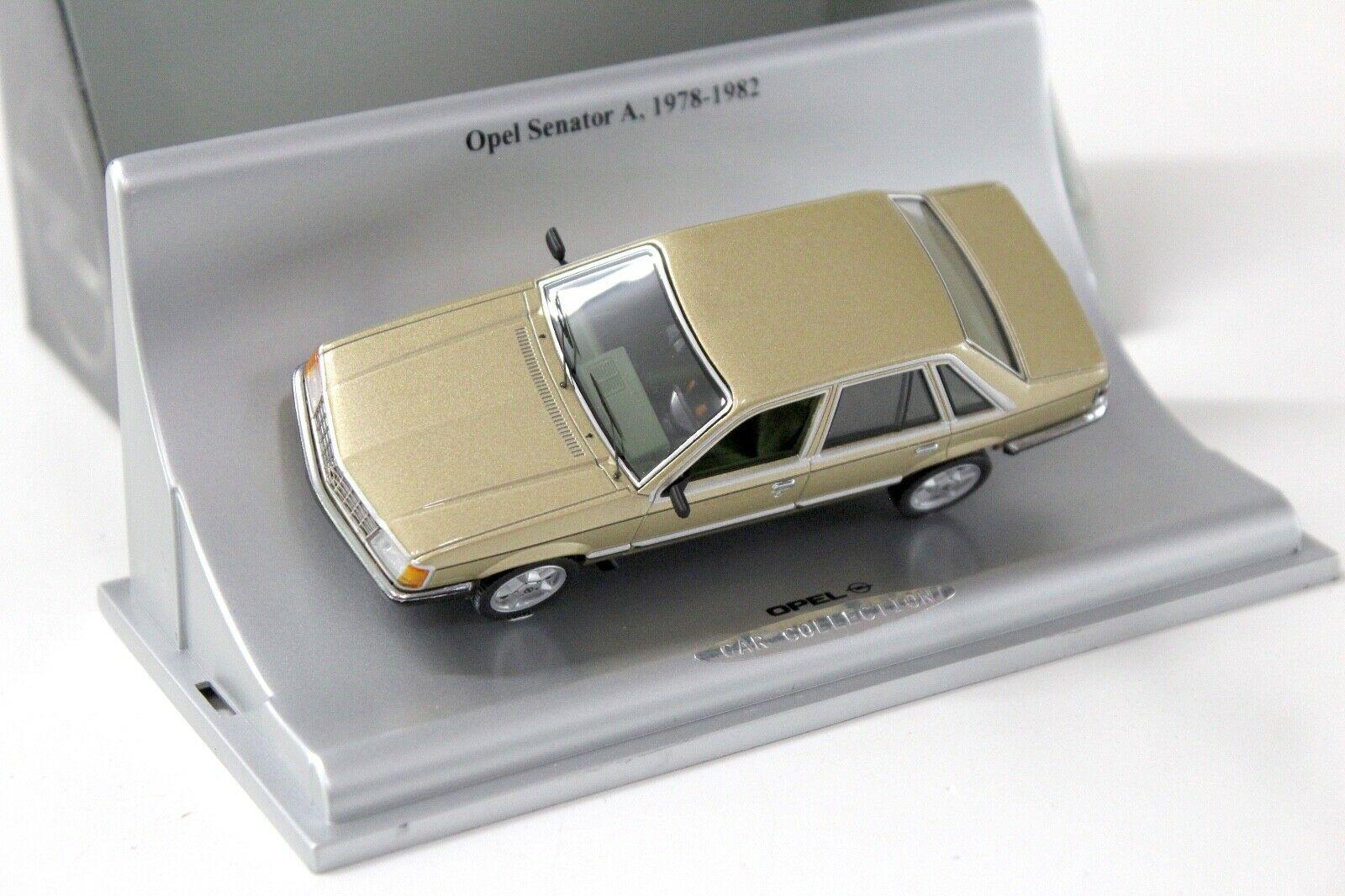 ID 40852 orig.jpg 1:43 Schuco Opel Senator A Sedan gold Car Collection DEALER VERSION