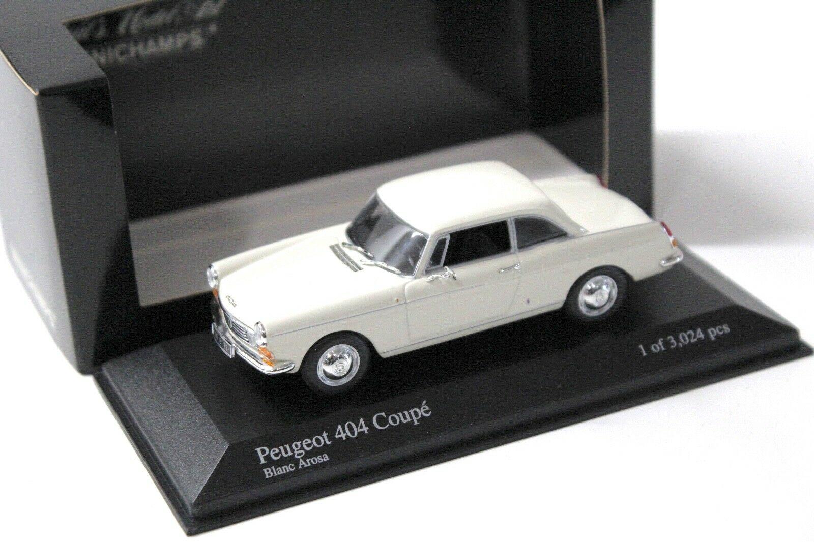 1:43 Minichamps Peugeot 404 Coupe beige white 1962