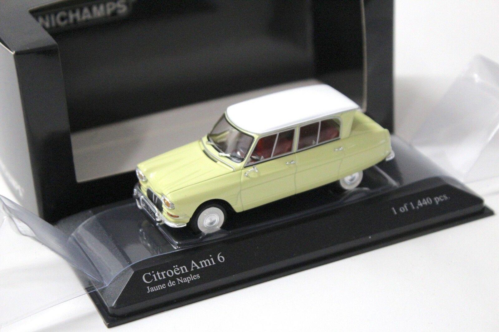 ID 41291 orig.jpg 1:43 Minichamps Citroen Ami 6 yellow/ white 1964