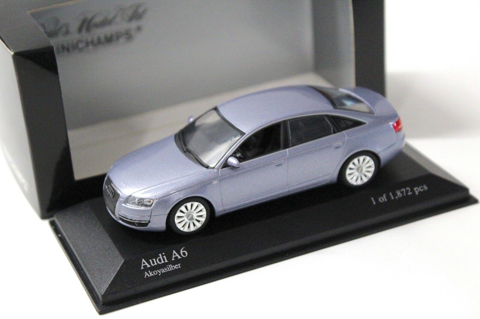 1:43 Minichamps Audi A6 Limousine (C6) Akoya silver