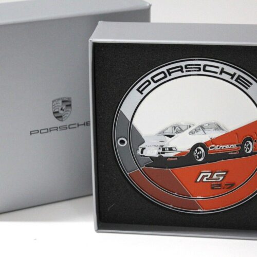 Porsche 911 RS 2.7 Grill Badge 1973 orange Emblem WAP DEALER VERSION