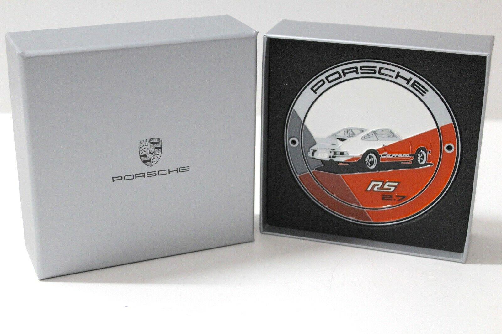 Porsche 911 RS 2.7 Grill Badge 1973 orange Emblem WAP DEALER VERSION