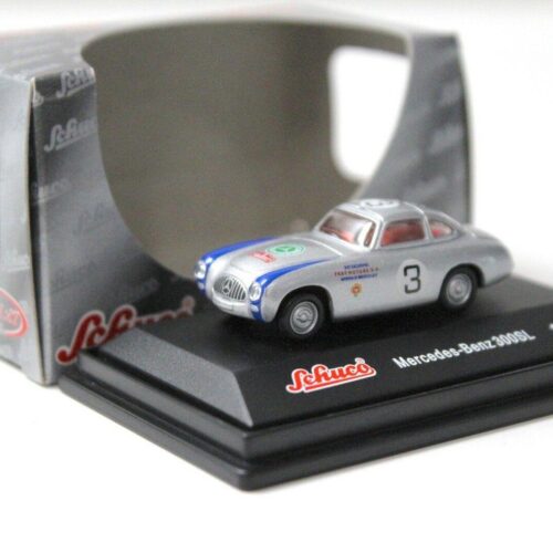1:87 Schuco Mercedes 300SL Panamericana #4 silver - Image 1