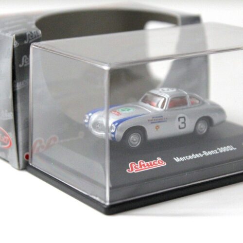 1:87 Schuco Mercedes 300SL Panamericana #4 silver - Image 3