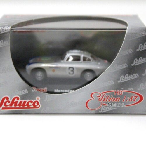 1:87 Schuco Mercedes 300SL Panamericana #4 silver - Image 4