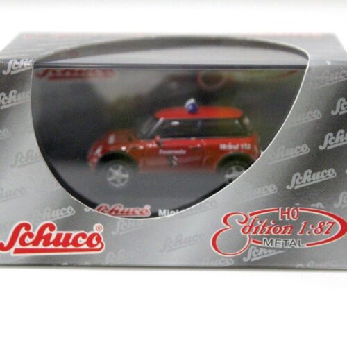 1:87 Schuco Mini Cooper "FEUERWEHR" red - Image 4