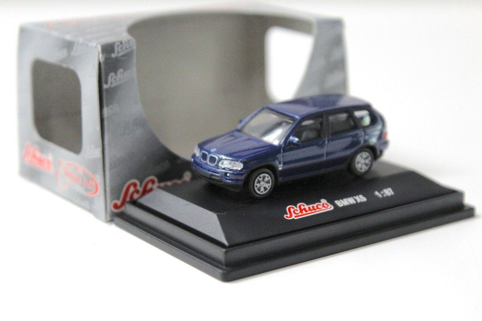 ID 42523 orig 1.jpg 1:87 Schuco BMW X5 E53 dark blue