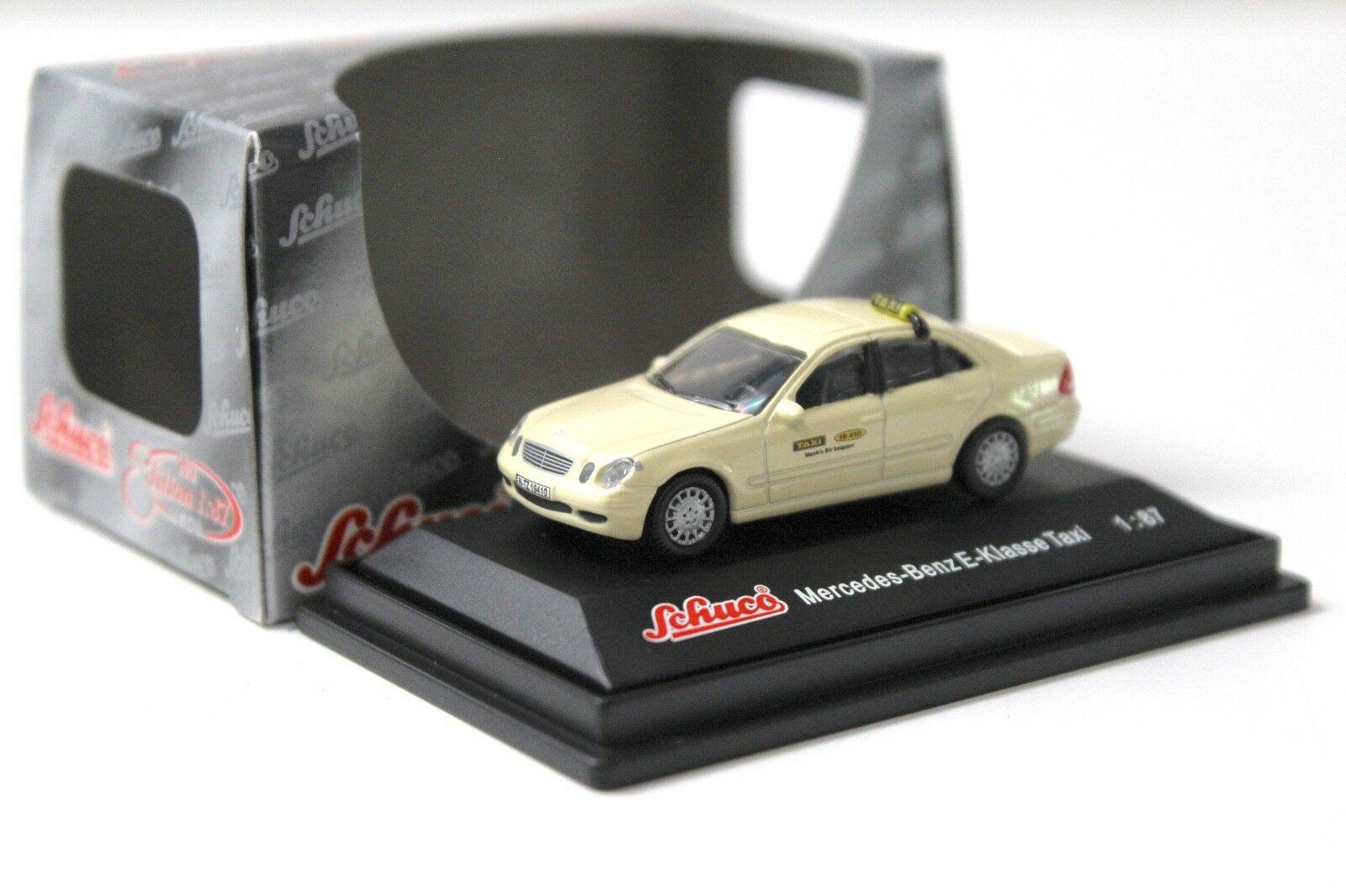 ID 42578 orig.jpg 1:87 Schuco Mercedes E-Klasse Limousine TAXI beige