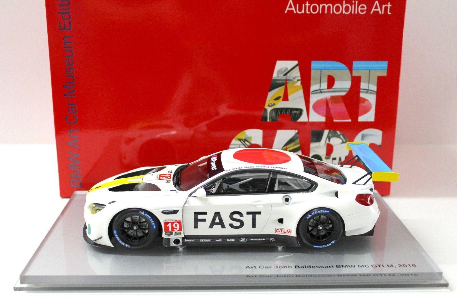 1:18 Kyosho BMW M6 GTLM 2016 ART CAR John Baldessari DEALER VERSION