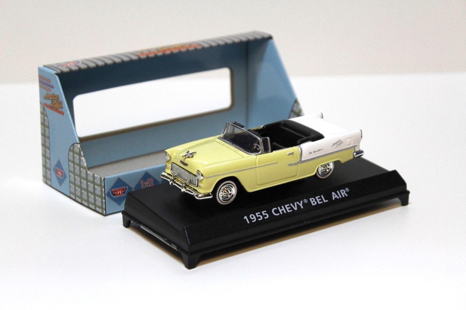 ID 42858 orig.jpg 1:43 Motor Max 1955 Chevy Bel Air *American Graffiti* yellow
