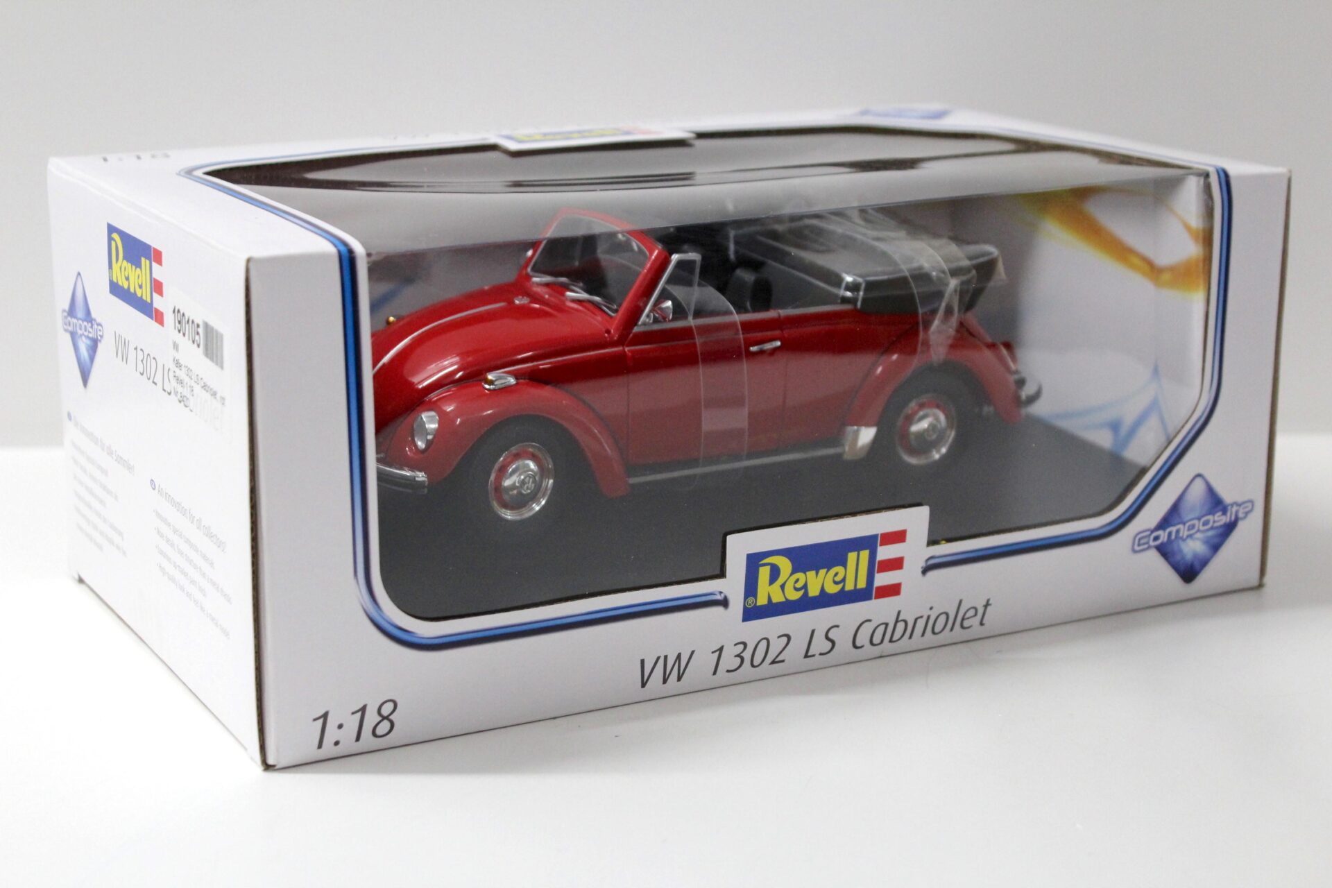 1:18 Revell VW Käfer 1302 LS Cabriolet red