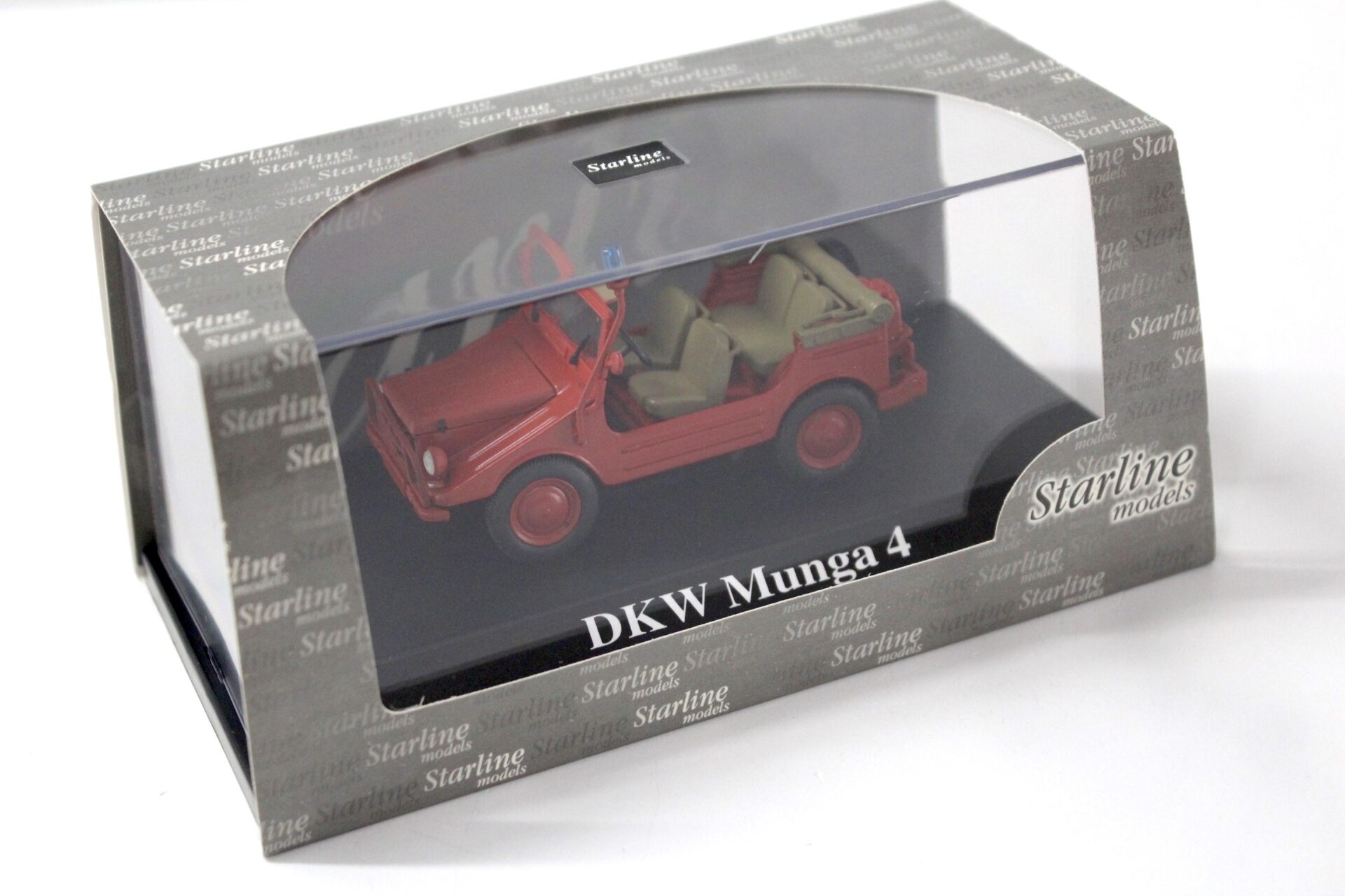 1:43 Starline DKW Munga 4 FEUERWEHR red