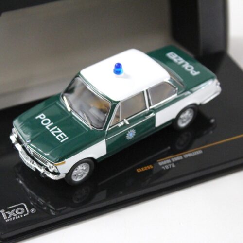 1:43 IXO Models BMW 2002 Tii POLIZEI 1972 white/ green