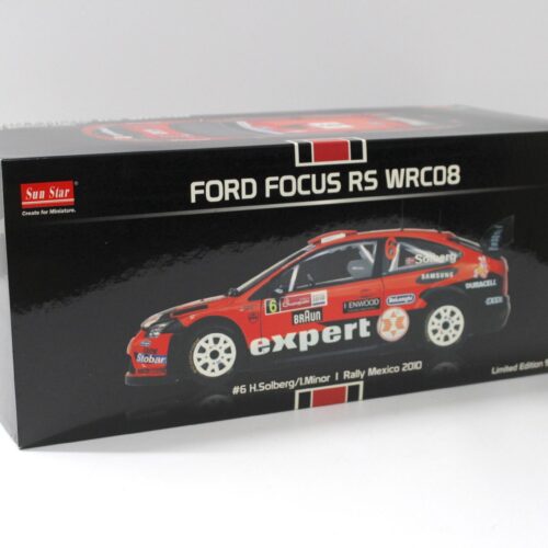 1:18 SunStar Ford Focus RS WRC08 Rally Mexico 2010 #6 Solberg/Minor