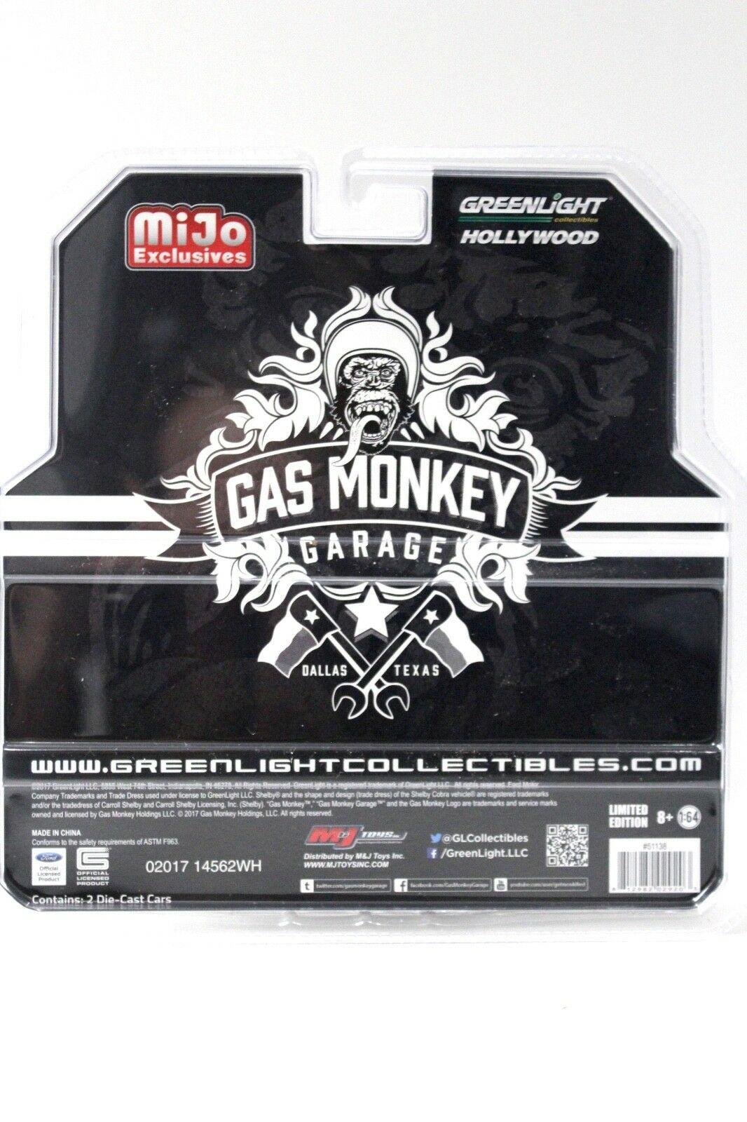 1:64 Greenlight Ford F-350 Ramp Truck 1970 black/ grey GAS MONKEY