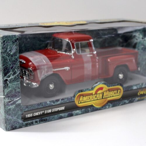 1:18 ERTL Chevrolet Chevy 3100 Stepside Pickup 1955 dark red