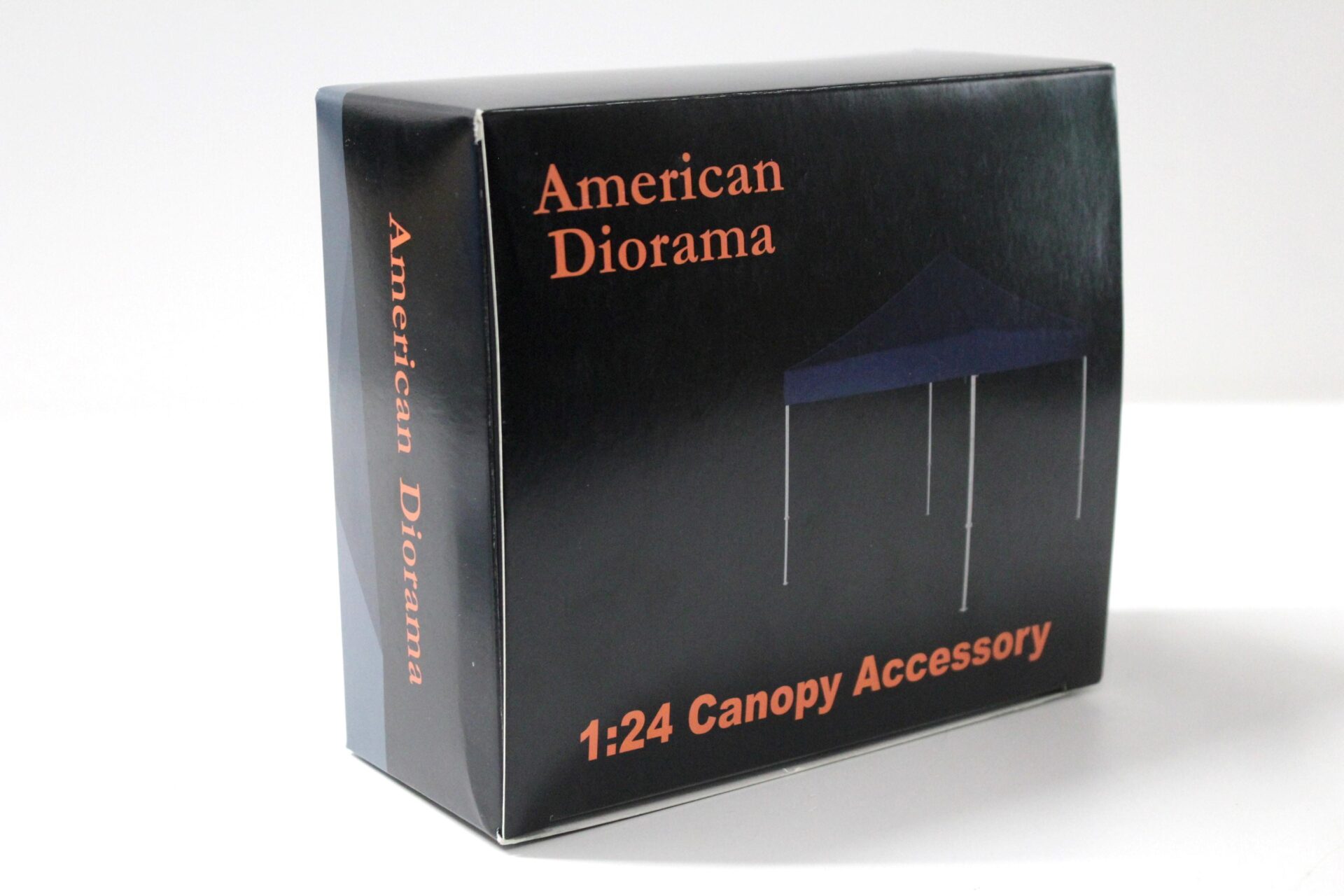 1:24 American Diorama Canopy Accessory Pavillon Zelt Chrom/ red/ blue