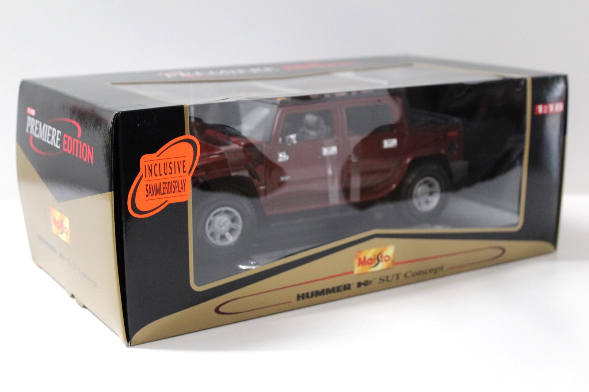 1:18 Maisto Hummer H2 SUT Concept dark red