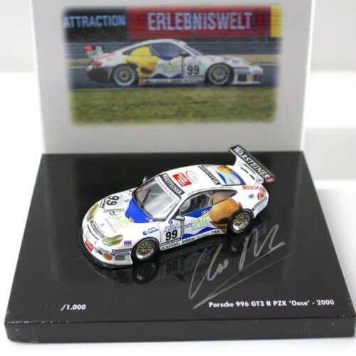 1:43 Minichamps Porsche 996 GT3 R PZK Oase 2000 #99 white - Image 1