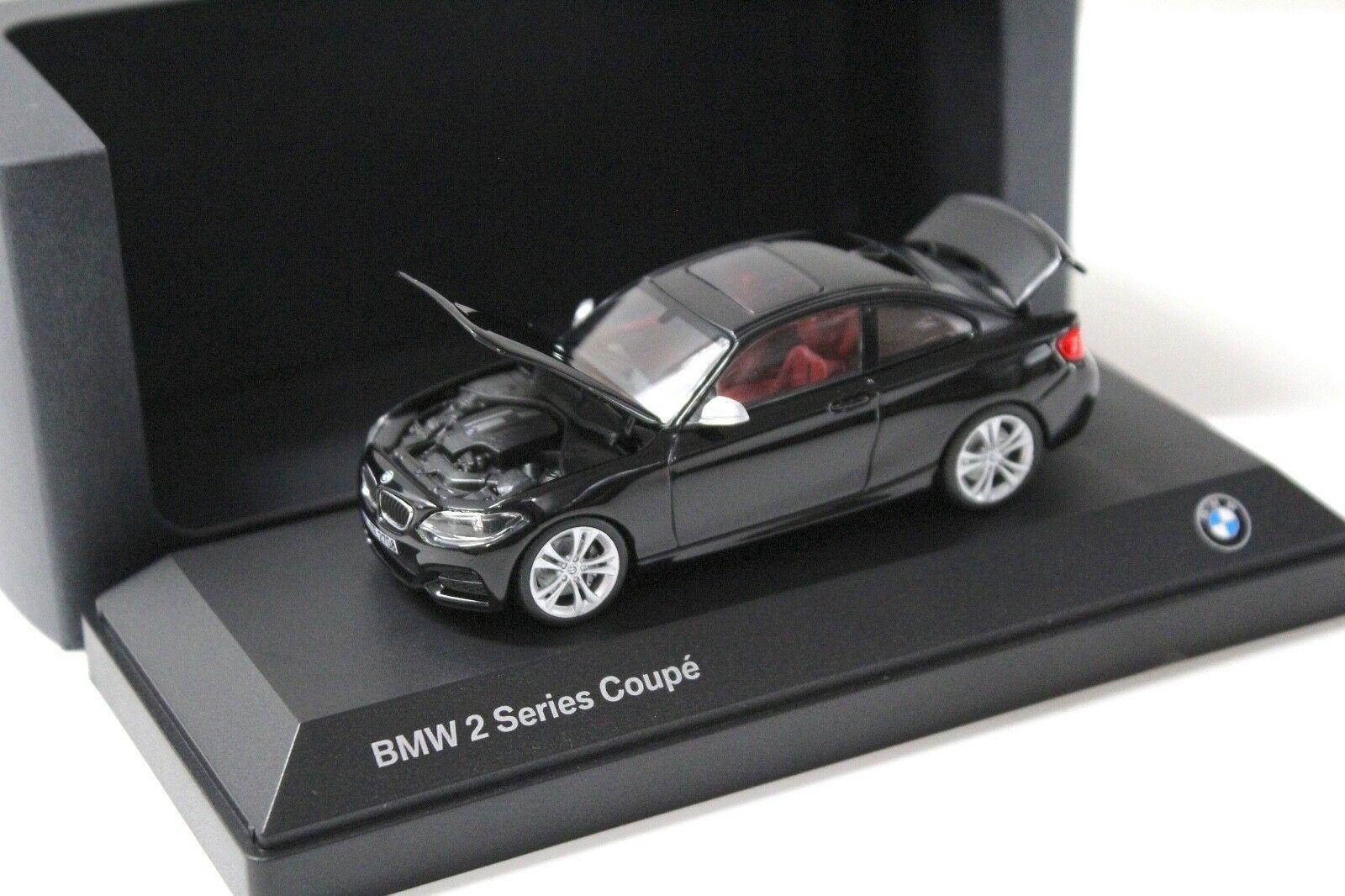 1:43 Minichamps BMW 2er F22 Coupe black DEALER VERSION