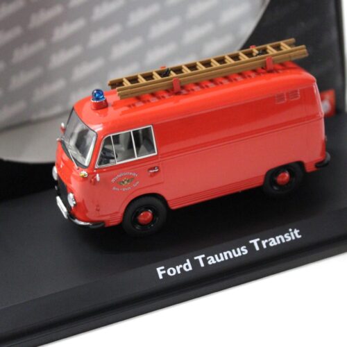 1:43 Schuco Ford Taunus Transit FEUERWEHR Ford Werk Köln red