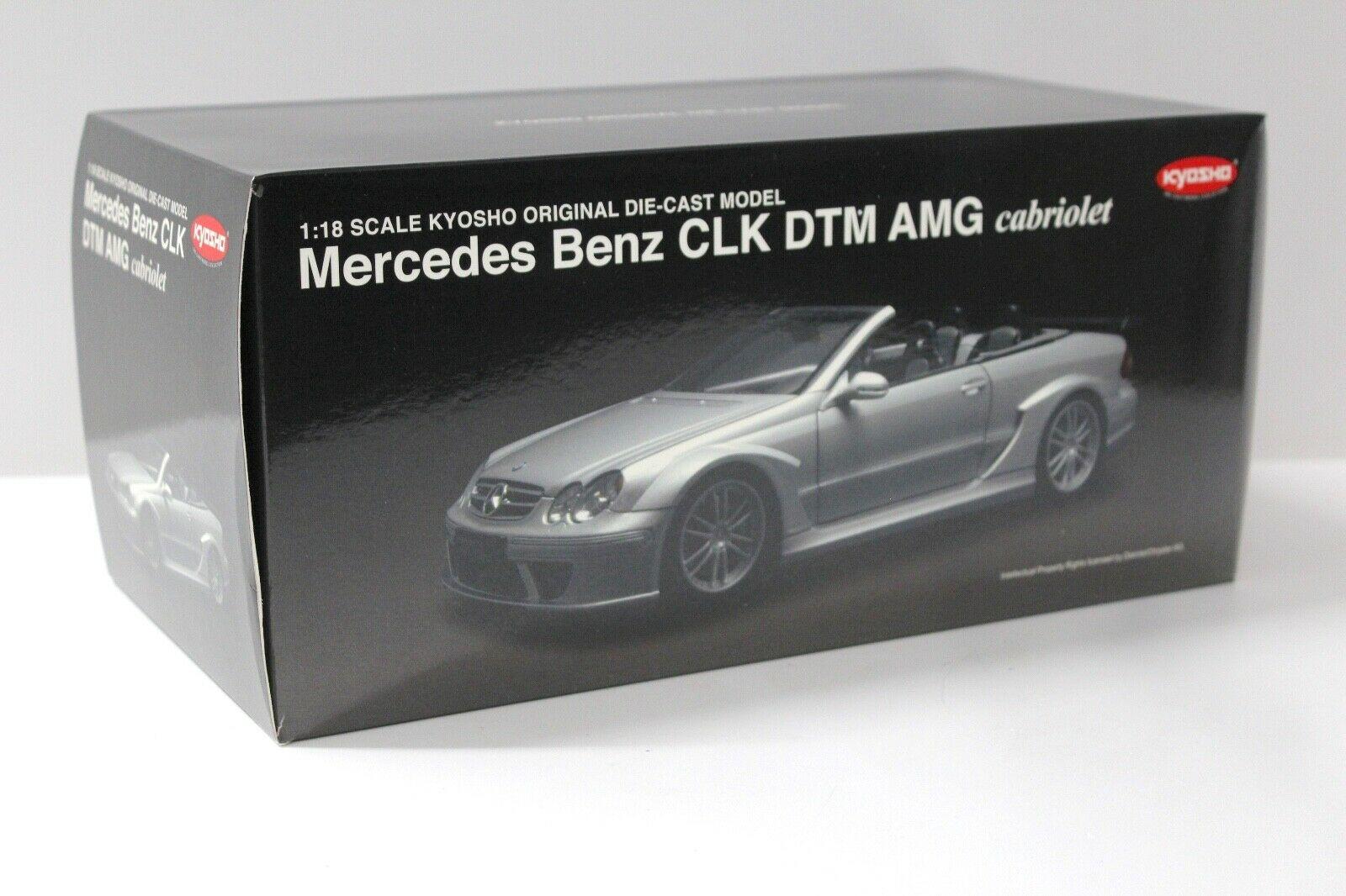 1:18 Kyosho Mercedes CLK AMG DTM Cabriolet silver