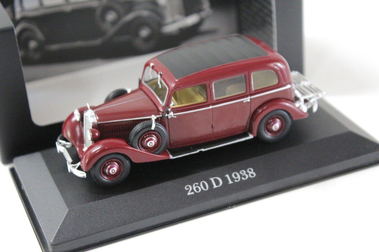 1:43 Premium Collectibles Mercedes 260D dark red 1938 DEALER VERSION