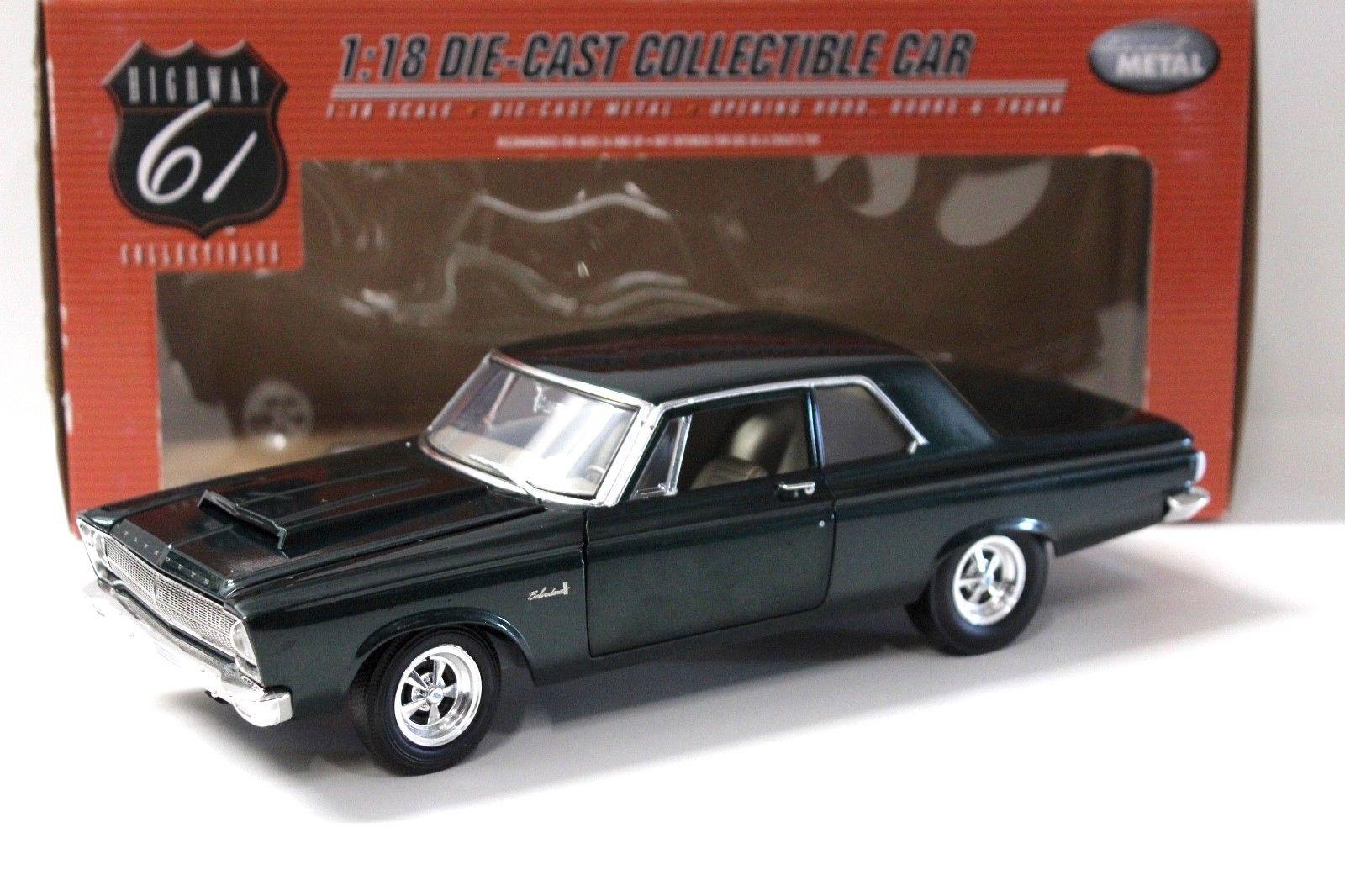 1:18 Highway61 Plymouth Belvedere 1965 mystic green
