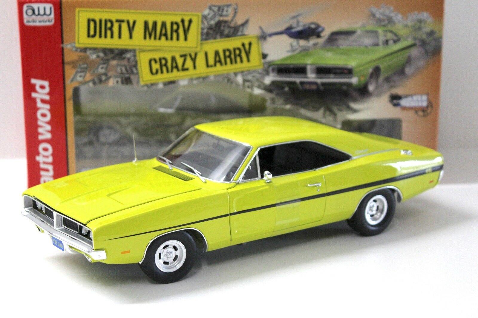 ID 45889 orig.jpg 1:18 Auto World 1969 Dodge Charger R/T "CRAZY LARRY" green