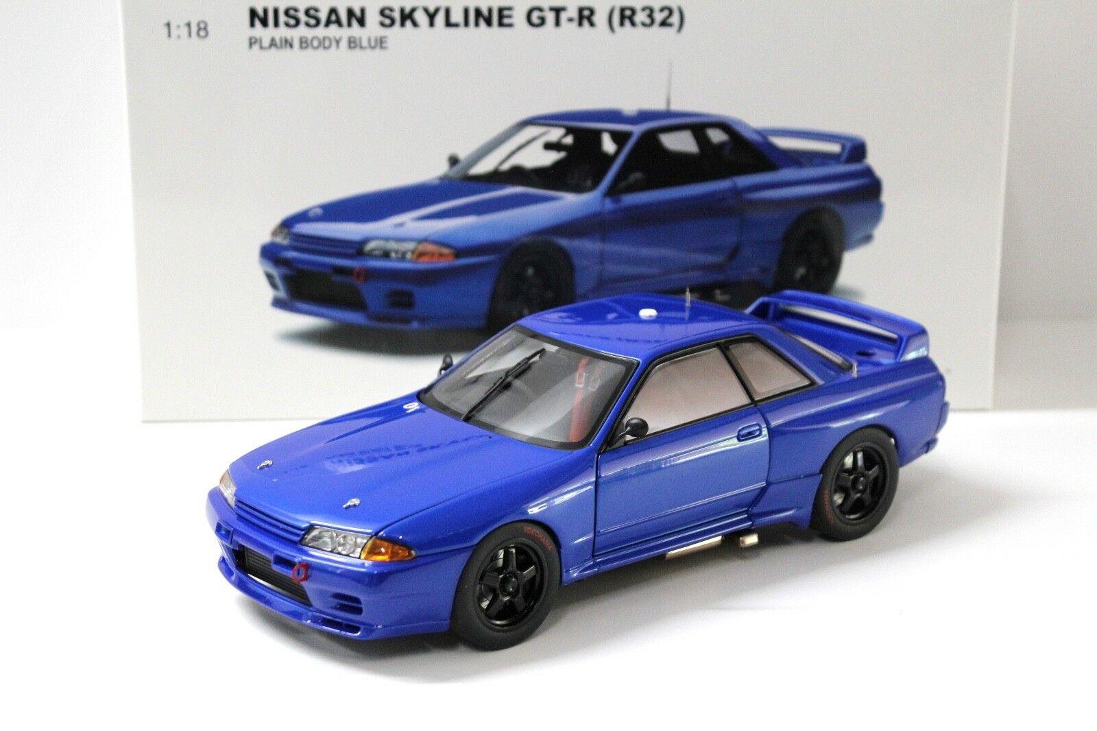ID 45981 orig.jpg 1:18 AUTOart Nissan Skyline GT-R R32 Plain Body blue