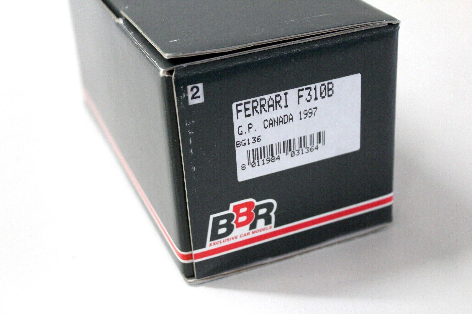 1:43 BBR F1 Ferrari F310B GP Canada 1997 M.Schumacher #5